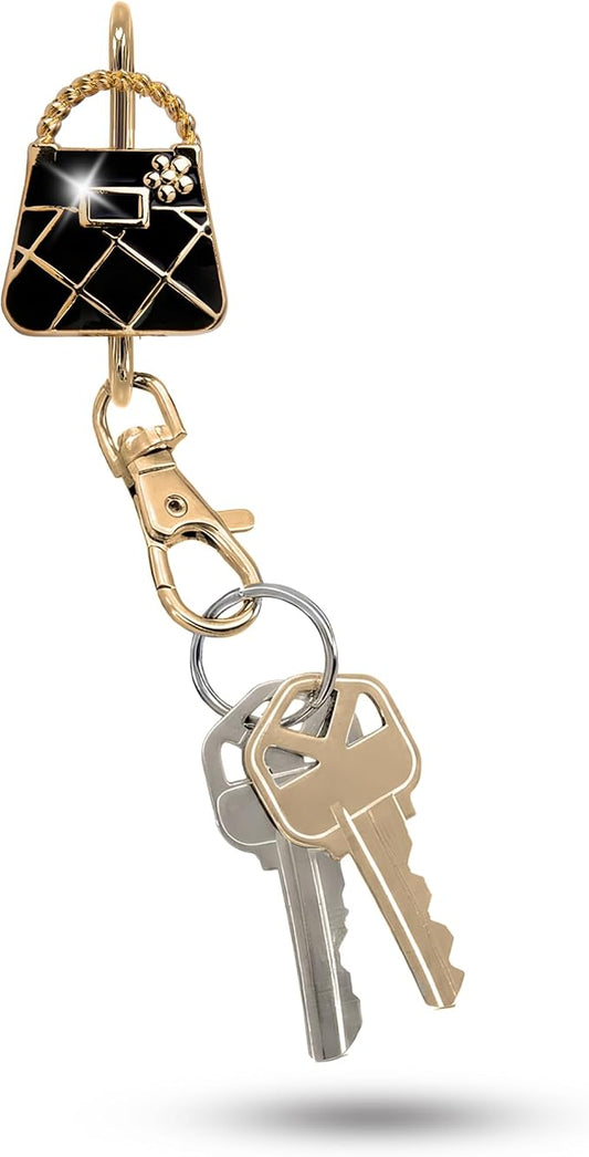 Women’s Bag Charm Key Finder, Car Keychain Hook, Cute Purse Organizer & Tote Bag Accessories, Gifts for Mom - Original