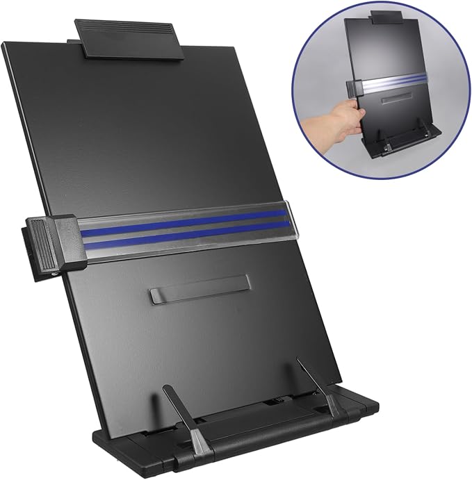 Adjustable Reading Stand Receipt Holder for Desk Document Holder for Monitor