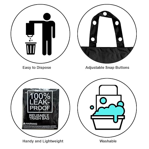 Cute Hanging Car Trash Garbage Bag 100% Leakproof Waterproof Multipurpose for Car Back Front Seat Console with Hanging Strap (Black)