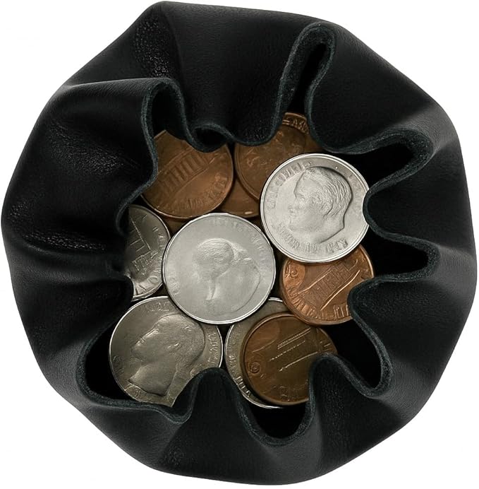 Marshal Leather Squeeze Coin Pouch Coin Purse wallet