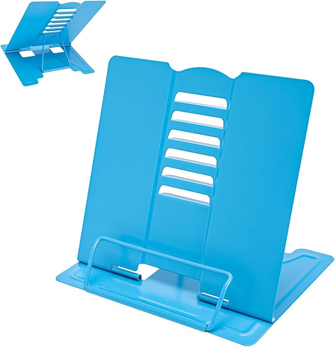 Metal Book Stand Adjustable Book Holder for Reading