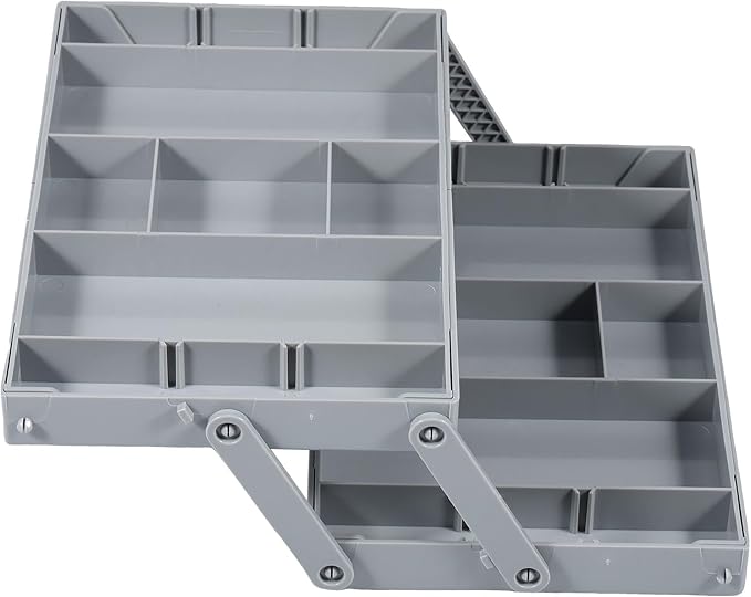 2/3 Tier Drawer Organizer Collapsible Drawer Organizer Tray, Expandable Junk Drawer Organizer, Multi Level Dresser Drawer Organizers Adjustable Storage Trays for Makeup, Jewelry (Single Row 2 Tiers)