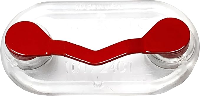 Readerest Magnetic Glasses Holder, Eyewear Accessory Clip for Reading Glasses, Sunglasses, Work Badges, Eyeglass Holders, Made in the USA (Red)