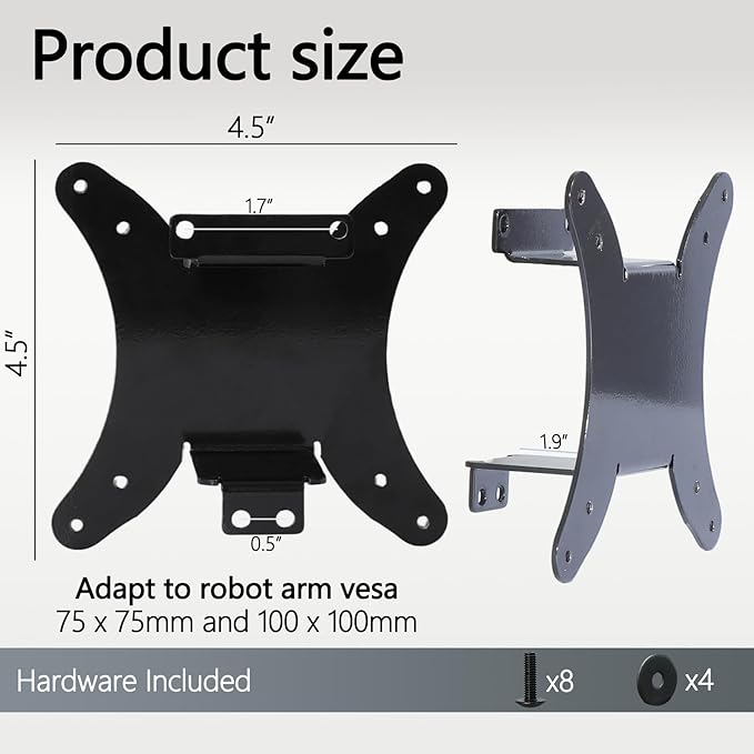 Odyssey OLED G9 VESA Mount Adapter Compatible with Samsung OLED G9 49-inch Monitors（Fits G91SD G93SC G93SD G95SC and G95SD ）â€?75x75 to 100x100 Wall Mount Bracket