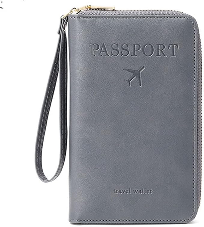 Family Passport Holder for Travel Women and Men RFID Passport Holder with Card Slots Holder Passport Case Passport cover Passport Wallet Travel Essentials and Accessories