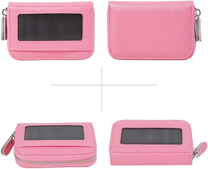 Women's RFID Blocking 12 Slots Credit Card Holder Leather Accordion Wallet
