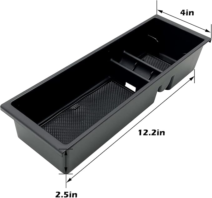 JOJOMARK Compatible with F150 2021 2022 2023 2024 2025, F150 Lightning 2022-2025 Accessories Center Console Tray Organizer Armrest Box Secondary Storage