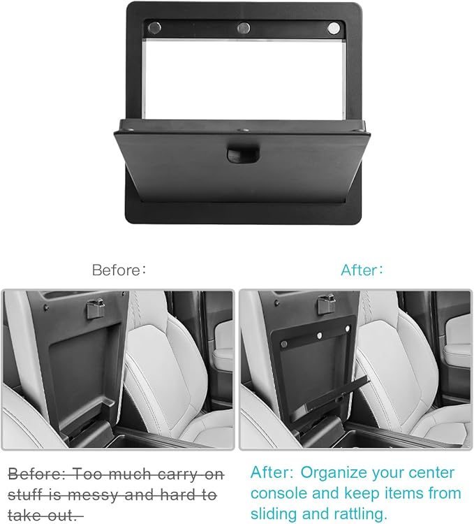 CDEFG for 2026 Honda Passport Center Console Organizer Hidden Storage Box Compatible with 2026 Honda Passport Accessories Armrest Secret Tray