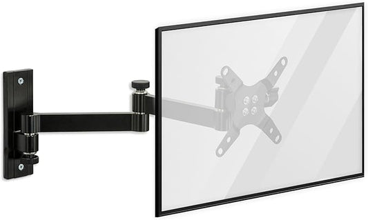 Mount-It! Full Motion Computer Monitor Wall Mount ??Adjustable Arm for Home Office, Gaming, Workstations ??Fits 19??2??Screens, VESA 75x75 & 100x100, Tilt Swivel Rotate, 33 lb, Single Stud Install