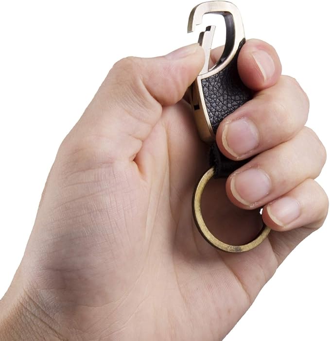 BAKUN Premium Handmade Car Leather Valet Keychain Key Organizer For Men Women, Home Key Chain Key Ring Key Holder