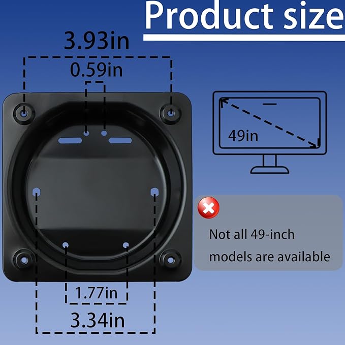 OLED Odyssey G9 Mount Compatible with Samsung OLED Odyssey G9 49'' Monitor(Fits LS49CG954SNXZA,LS49CG932SNXZA,LS49DG934SNXGO,LS49DG956SNXGO)