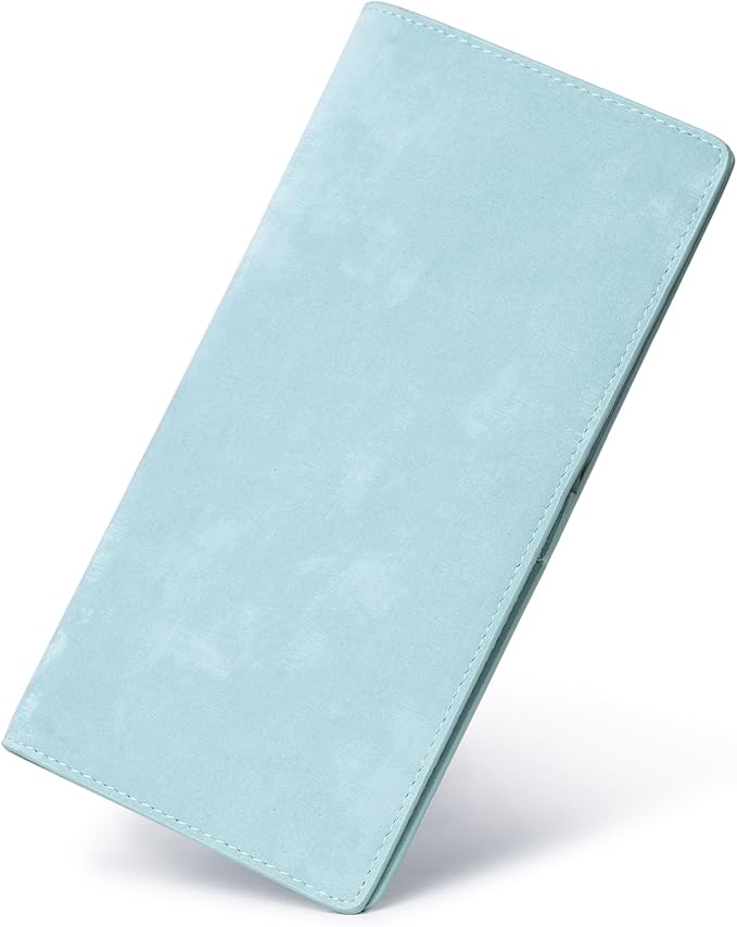 Bveyzi Ultra Slim Thin Leather RFID Blocking Credit Card Holder Bifold Clutch Wallets for Women