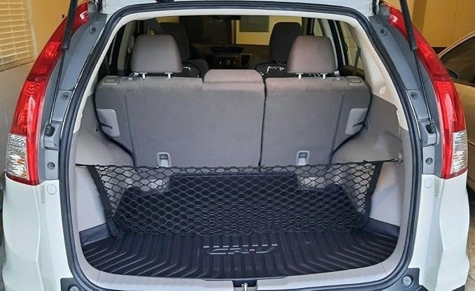 Rear Trunk Organizer Cargo Net for Honda CR-V 2012-2016 – Envelope Style Cargo Net for SUV - Premium Mesh Elastic Car Trunk Organizer Vehicle Carrier Storage-Compatible with CR-V