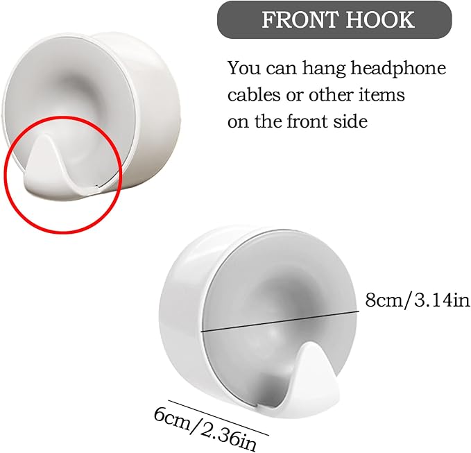 Magnetic Headphone Holder,Headset Hook, Magnetic Headphone Hook, Compatible with AirPod Max and All Computer/Gaming headsets