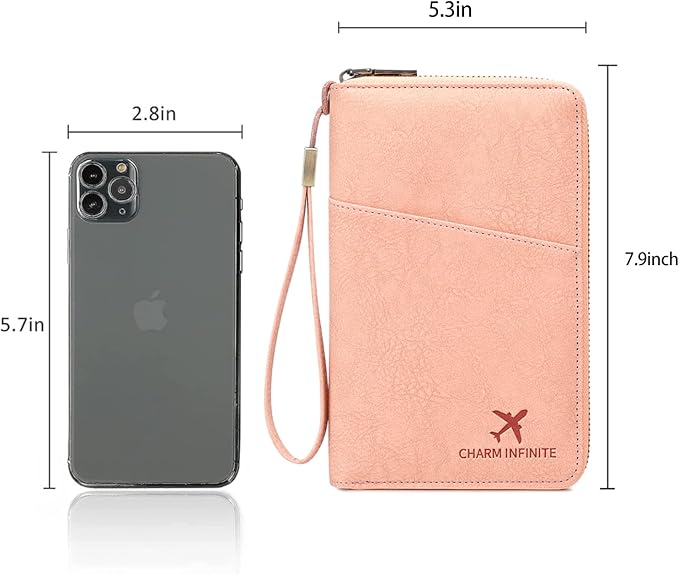 Family Passport Holder for Travel Women and Men RFID Passport Holder with Card Slots Holder Passport Case Passport cover Passport Wallet Travel Essentials and Accessories