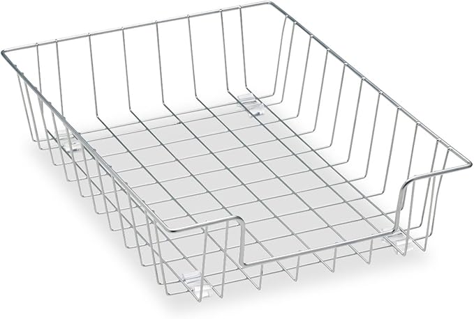 Fellowes Workstation 3" Letter Desk Tray Organizer, Wire, Silver (60012)