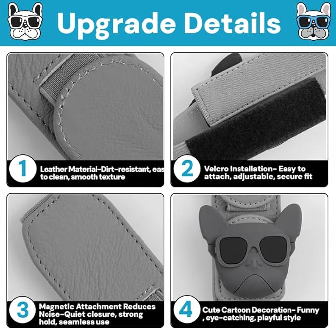 Car Sunglasses Holder Eyeglass Clip with Sun Visor Storage for Cards Magnetic Eyewear Clamp Car Decor
