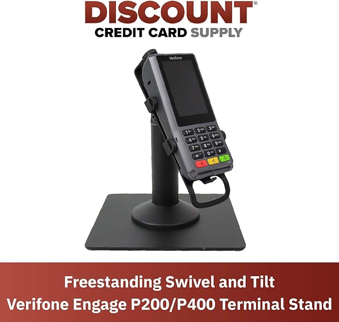 DCCStands Freestanding Swivel and Tilt Verifone Engage P200 & P400 PIN Pad Stand