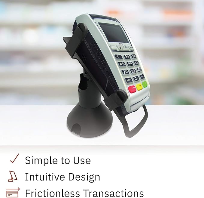 DCCStands Low Height Swivel and Tilt Ingenico ICT220/250 Terminal Stand, Screw-in and Adhesive