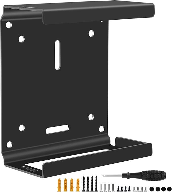 Metal Mini PC Mount Compatible with Beelink Mini PC Vesa Mount/Wall Mount/Under Desk Mount, Mount for Beelink S12 Pro Mini PC, SER6 Pro/SER3/SER5 Mini PC, SER5 MAX/Pro Mini PC, SEi12/EQ13