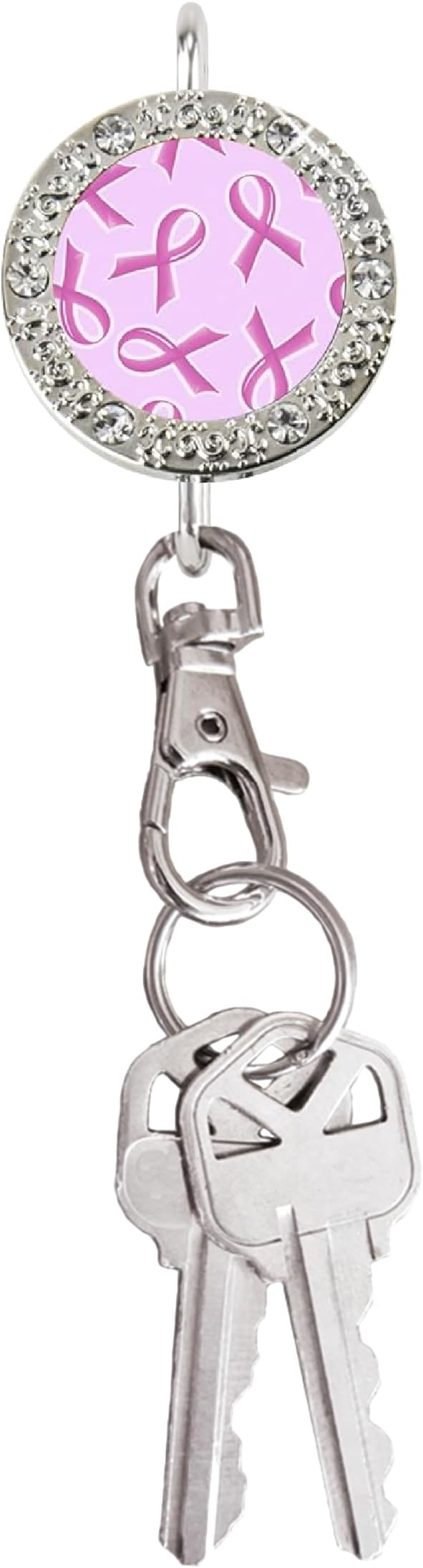 Women’s Bag Charm Key Finder, Car Keychain Hook, Cute Purse Organizer & Tote Bag Accessories, Gifts for Mom - Bling
