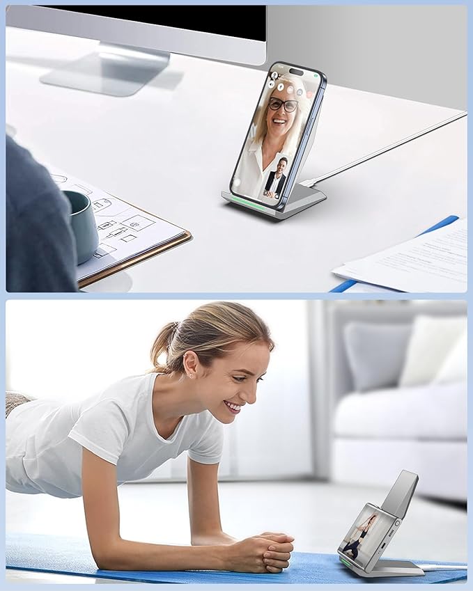 Fast Wireless Charger, [2 Pack] NANAMI Wireless Charging Stand for iPhone 16/16 Plus/16 Pro/16 Pro Max/15/14/13/12, Phone Charger Dock for Samsung Galaxy S26/S26+/S24/S24 Ultra/S23/S22/S21, Pixel 6/5