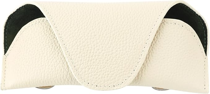 Magnetic Sunglass Holder for Car Visor Clip, Leather Car Glasses Holder, Visor Accessories Eyeglasses Holder Glasses Storage Case (02-Beige)
