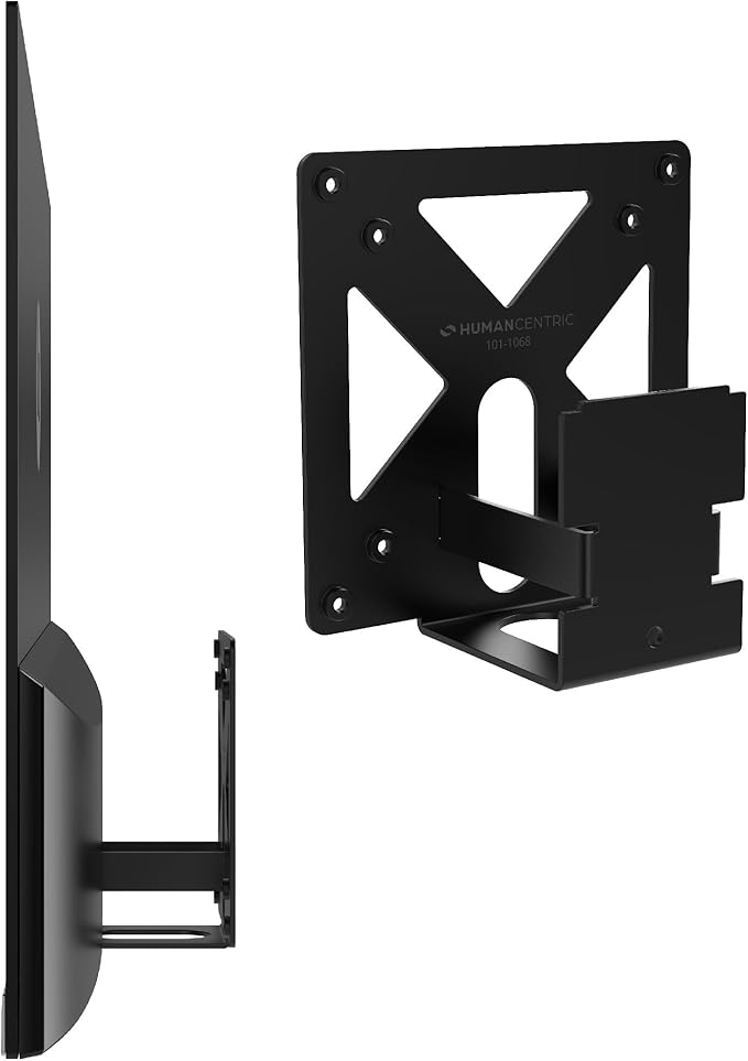 HumanCentric VESA Mount Compatible with HP M24h, M27h, 524sh, 524da and 527sh Monitors, M-Series Models Only, Bracket Mounts Monitor to Stand, Arm, 75x75mm and 100x100mm Pattern, Hardware Included