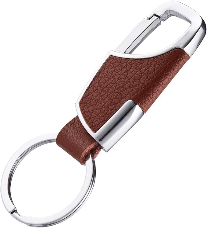 BAKUN Premium Handmade Car Leather Valet Keychain Key Organizer For Men Women, Home Key Chain Key Ring Key Holder