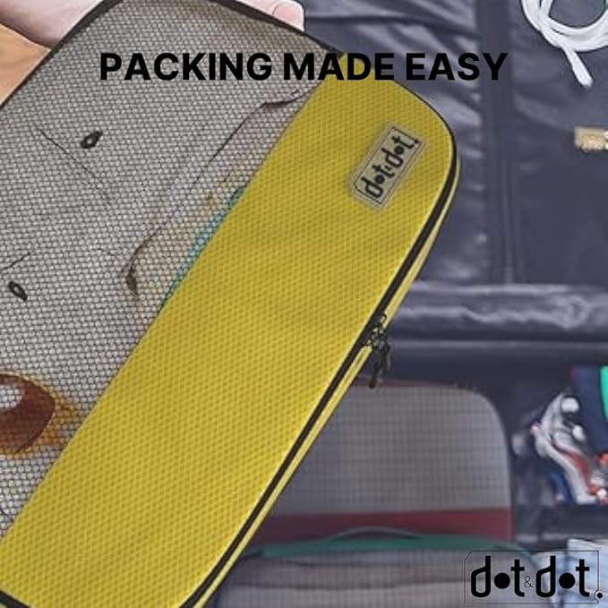 Small Packing Cubes for Travel - 5pc Packing Cubes for Suitcases - Lightweight Luggage Organizer Bags (Non-Compression)