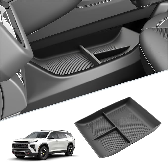 SKTU for 2024 2025 2026 Chevy Traverse Center Console Organizer for 2024-2026 Chevy Traverse (LS/LT/Z71/High Country/RS) Lower Console Organizer 2024 2025 2026 Traverse Accessories Under Console Tray