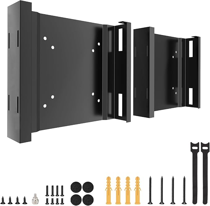 2 Pack Mount for Lenovo Tiny VESA System Mounting Bracket Wall VESA and Under Desk Mini PC Mount for Lenovo ThinkCentre Tiny Desktops M600 M700 M700z M715q M800z M900 M900x M900z