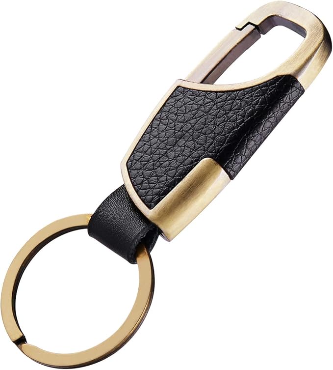 BAKUN Premium Handmade Car Leather Valet Keychain Key Organizer For Men Women, Home Key Chain Key Ring Key Holder