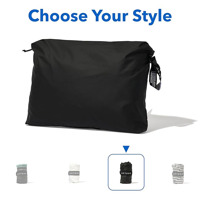Acteon Wet Dry Gym Bag, Large Travel Water-Resistant Swimsuit & Clothes Organizer, Foldable Pocket Sized Pool, Beach Workout Bags, Fit for Men, Women, Swim, Shoes & Towels, Toiletries, Dirty Laundry