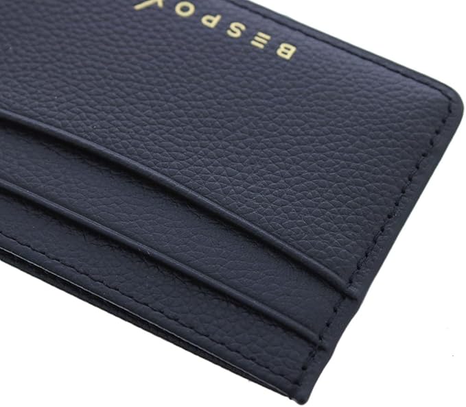 Slim Minimalist Front Pocket RFID Blocking Leather Wallets for Men and Women - Black