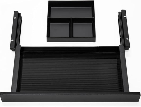 Under Desk Storage Drawer, 15.5Inch Shallow Under Desk Drawer Organizer