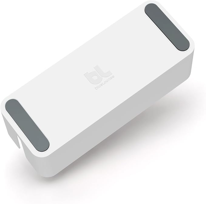 Bluelounge CableBox cable organizer hides messy, loose, tangled cables White color (CB01WH)