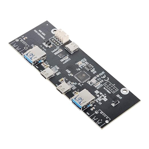 chenyang 5.25" Front Panel CD-ROM Bay USB 3.0 & USB-C HUB 4 Ports Motherboard Adapter