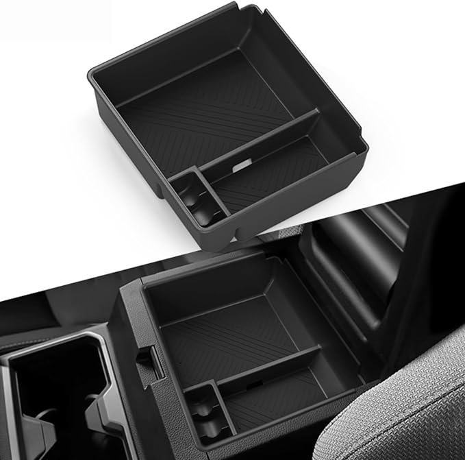 Center Console Organizer Tray Storage Box for Toyota 4Runner 2026 2025, Interior Accessories Armrest Insert Tray Storage Box for 2025-2026 4 Runner, Black