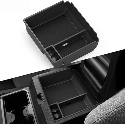 Center Console Organizer Tray Storage Box for Toyota 4Runner 2026 2025, Interior Accessories Armrest Insert Tray Storage Box for 2025-2026 4 Runner, Black