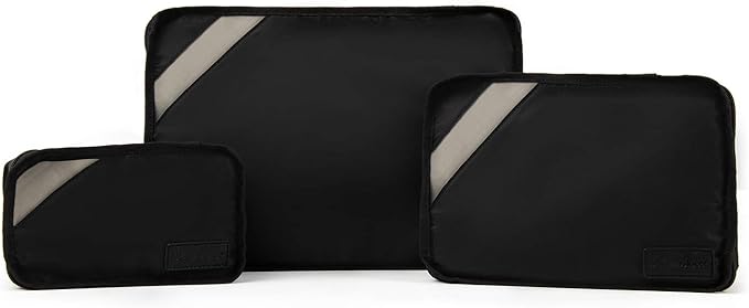 Travelpro Essentials-Packing Cubes, Black, 3-Pack (S/M/L)