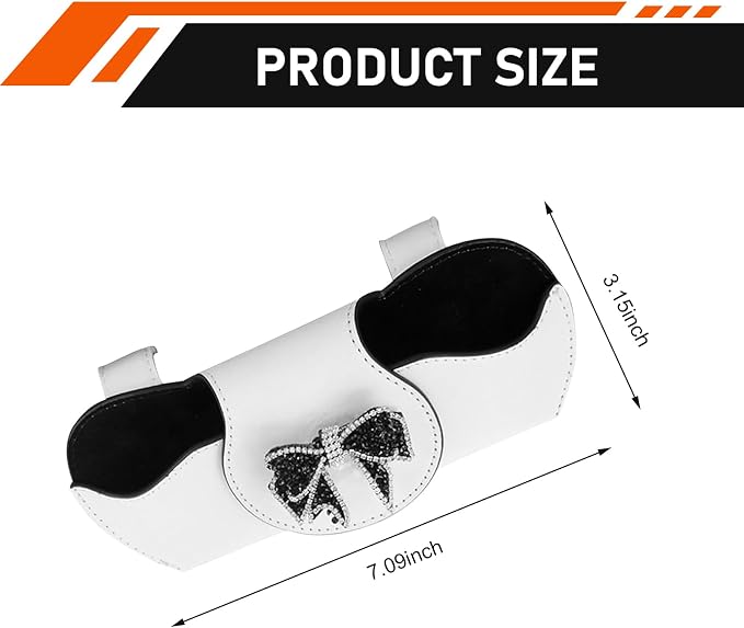 Sunglass Holder for Car Visor, Scratch-resistant Sunglasses Storage Holder, Sun Visor Storage Box Accessory