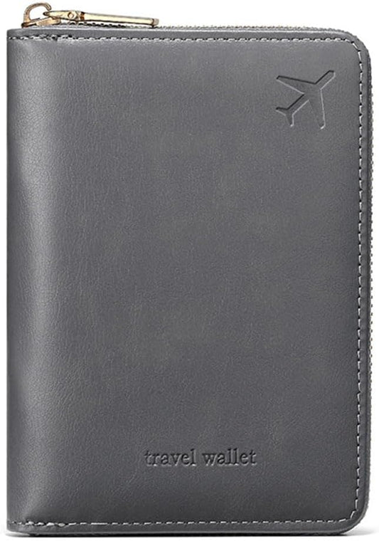 Passport Holder for Travel Women and Men RFID Passport Holder with Zipper Passport Case Passport cover Passport Wallet Travel Essentials and Accessories