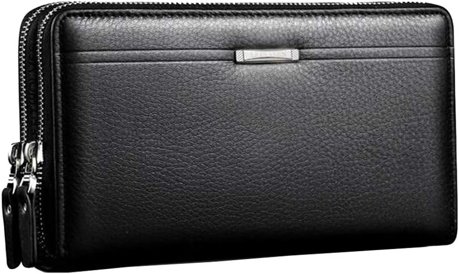 Hebetag Leather Clutch Purse Wallet for Men Organizer Holder Wrist Bag | Organizer, Holder