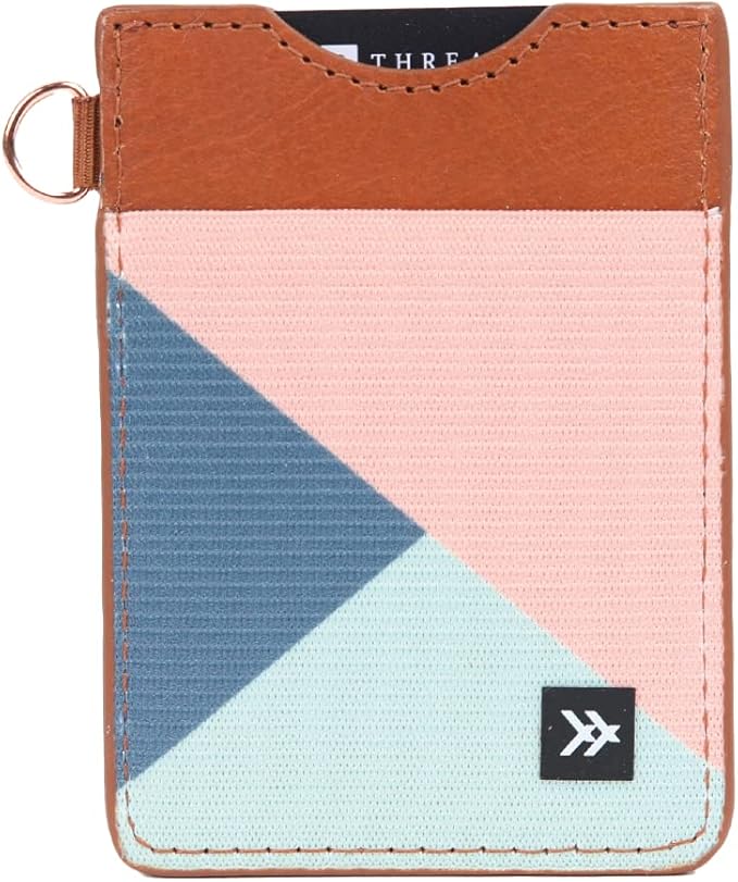 Thread Wallets Ultra Slim Minimalist Leather Card Holder Wallet (Fine Line)