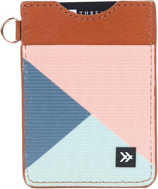 Thread Wallets Ultra Slim Minimalist Leather Card Holder Wallet (Fine Line)