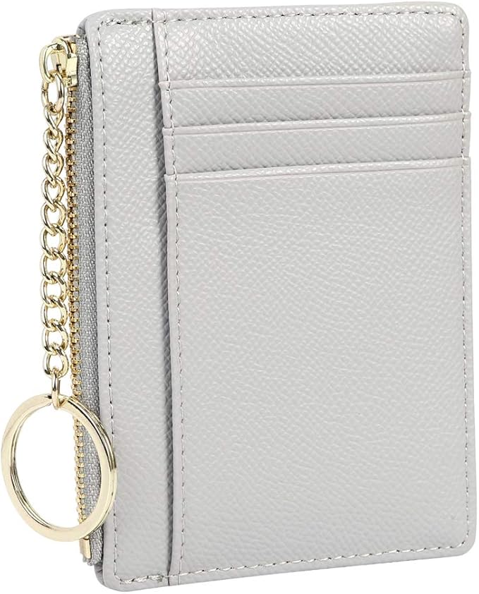 Women's 8 Cards Slim Minimalist Card Holder Coin Changes Purse Keychain Front Pocket Wallet | 8 Cards, Slim, Minimalist, Coin Changes, Purse, Keychain