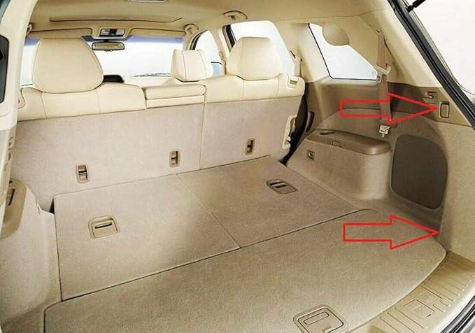 Rear Trunk Organizer Cargo Net for Acura MDX 2007–2013 – Envelope Style Cargo Net for SUV – Premium Mesh Elastic Car Trunk Organizer Vehicle Carrier Storage–Compatible with Acura MDX