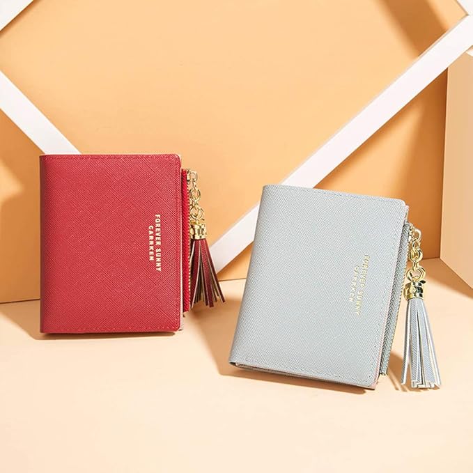 Valentoria Womens Wallet Cute Elegant Long Slim Card Holder Case Minimalist Coin Purse Thin Tassels Zip Clutch Wallets for Girls Ladies | Cute, Elegant, Long, Slim, Case, Minimalist