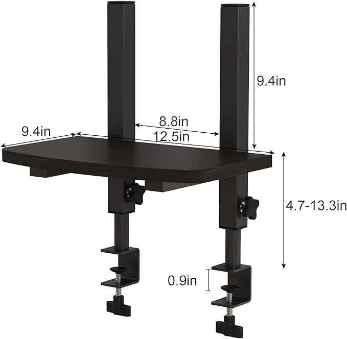 TigerDad Adjustable Monitor Stand Riser for Desk, Computer Screen Stand for 13 to 30 Inch Flat Screen LCD LED TVs, Ergonomic Riser with Base for Home Office & Gaming Setup